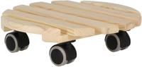 Esschert Design Ronde Houten Plantentrolley 28.7x28.8x8.3 cm - thumbnail