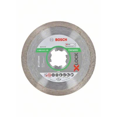 Bosch Accessoires X-LOCK Diamantschijf Standard for Ceramic 110 x 22,23 x 1,6 x 7,5 mm - 1 stuk(s) - 2608615136 Bosch Accessoires X-LOCK Diamantschijf Standard for Ceramic 110 x 22,23 x 1,6 x 7,5 mm - 1 stuk(s) - 2608615136