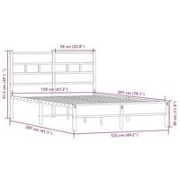Bedframe zonder matras hout sonoma eikenkleurig 120x200 cm - thumbnail