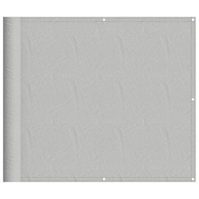 Balkonscherm 90x400 cm 100% oxford polyester lichtgrijs Balkonscherm 90x400 cm 100% oxford polyester lichtgrijs