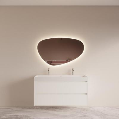 Badmeubelset BWS Riga met Lako Wastafel Wit 120 cm Mat Wit