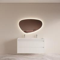 Badmeubelset BWS Riga met Lako Wastafel Wit 120 cm Mat Wit - thumbnail