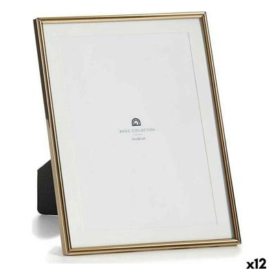 Fotolijsten Gift Decor Gouden Kristal Staal (12 Stuks)