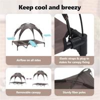 VidaXL Hondenbed bruin 122 x 93 x 106,5 cm staal - thumbnail