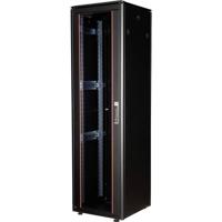 ROLINE 19-inch netwerkkast Pro 42 U, 600x600 BxD Glazen deur zwart - thumbnail