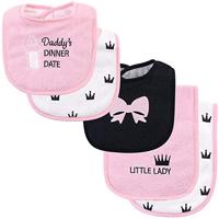 Hudson Baby Baby Bib and Burp Cloth Set 5 Piece - thumbnail