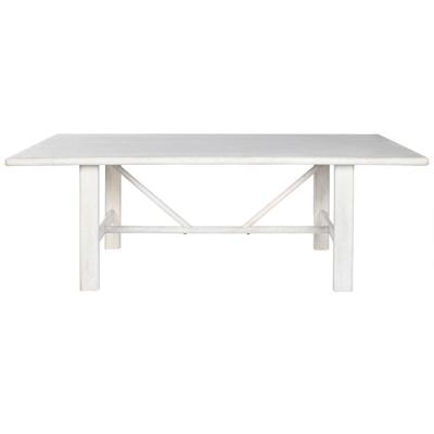 Eettafel Home ESPRIT Wit Mangohout 213,4 x 96,5 x 76,2 cm