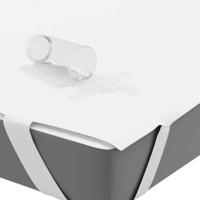 Matrasbeschermer waterdicht 120x220 cm wit - thumbnail