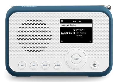 Sangean WFR-39 Zakradio met internetradio Internet, DAB, VHF (FM) Internetradio, FM, WiFi Spotify, Wekfunctie, Oplaadbaar Wit, Blauw Sangean WFR-39 Zakradio met internetradio Internet, DAB, VHF (FM) Internetradio, FM, WiFi Spotify, Wekfunctie, Oplaadbaar Wit, Blauw