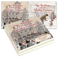 Anton Pieck Kerstkaarten Kind in slee - thumbnail