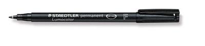 Staedtler Lumocolor permanent F DRY SAFE 318-9 Permanent marker Zwart Watervast: Ja