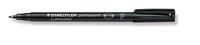 Viltstift staedtler ohp lumo f 318 perm zwart - thumbnail