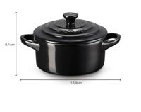LE CREUSET - Aardewerk - Mini braadpan 10cm zwart - thumbnail