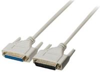 Seriële kabel SUB-D 25-Pins Male - SUB-D 25-Pins Female 10.0 m Ivoor - thumbnail