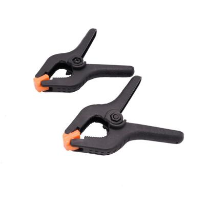 Caruba Achtergrond Klem Zwart/Oranje Klein (2 stuks)