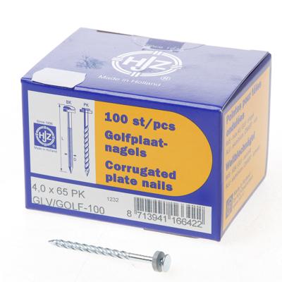 Golfplaatnagel geg. 65x4.0 Golfplaatnagel geg. 65x4.0