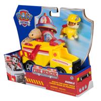 PAW Patrol Brandweerredding Rubble's kiepwagen met speelfiguur - thumbnail