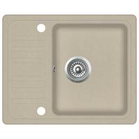 Gootsteen enkele bak graniet beige - thumbnail