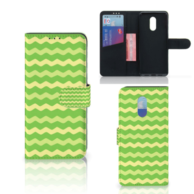 OnePlus 7 Telefoon Hoesje Waves Green OnePlus 7 Telefoon Hoesje Waves Green