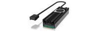 ICY BOX M2HSF-703 hardwarekoeling SSD (solid-state drive) Koelplaat 2 cm 1 stuk(s) Zwart, Grijs - thumbnail