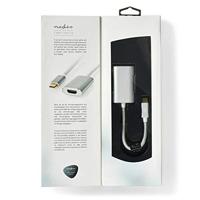 Nedis CCTB64680AL02 Usb-adapter Usb 3.2 Gen 1 Usb Type-c™ Male Hdmi™ Connector 0.20 M Rond Verguld Gebreid / Nylon Zilver Cover Window Box - thumbnail