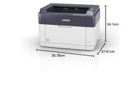 Kyocera FS-1061 DN Printer Laser, kleur Zwart/wit A4 25 pag./min. 1800 x 600 dpi Duplex, LAN - thumbnail