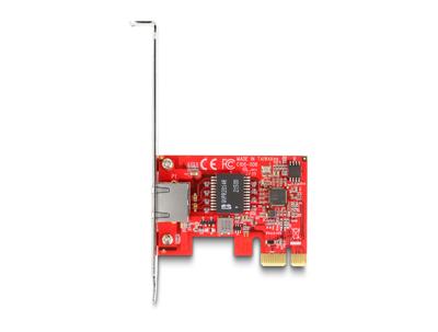 DeLOCK pci express x1 card naar 1 x rj45 2,5 gigabit lan i225 nbase-t - low profile netwerkadapter