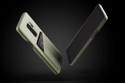 Mujjo Leather Wallet Case Galaxy S9 Plus groen