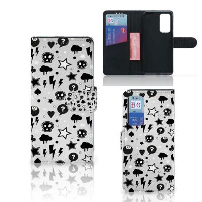 Telefoonhoesje met Naam Huawei P40 Silver Punk Telefoonhoesje met Naam Huawei P40 Silver Punk