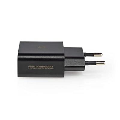 Thuislader | 2,4 A | Losse Kabel | USB-C | Zwart - thumbnail