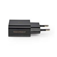 Nedis WCHAC242ABK Thuislader 2,4 A Losse Kabel Usb-c™ Zwart - thumbnail