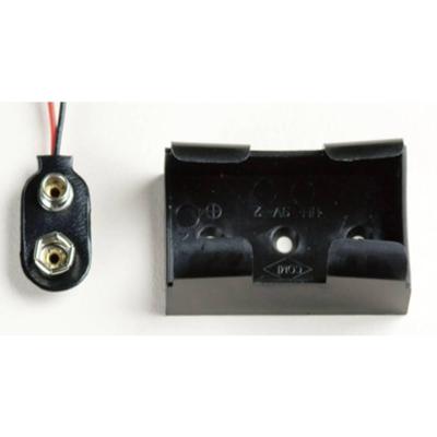 Takachi BH9V2 Batterijhouder Aantal cellen: 1 9V (blok) Drukknopaansluiting, Kabel (l x b x h) 49.3 x 29.2 x 20 mm