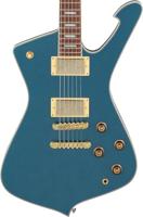 Ibanez IC420 Iceman Antique Blue Metallic elektrische gitaar met gigbag - thumbnail