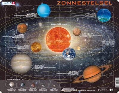 Selecta Larsen legpuzzel het zonnestelsel, 70st. Selecta Larsen legpuzzel het zonnestelsel, 70st.
