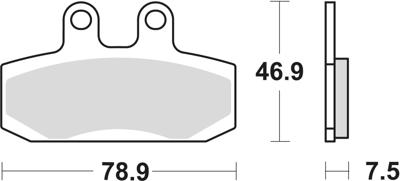 TRW remblokken "mcb 673 brake pad mcb 673 ec organic