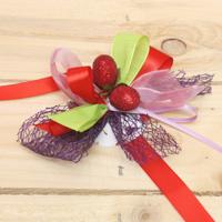 Bonbon doosjes - Chocolade doosje - Strik Zomerfruit (rood) - 24 stuks - thumbnail