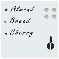 Magneetbord voor aan de wand 50x50 cm glas - thumbnail