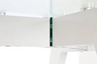 Eettafel DKD Home Decor Wit Transparant Kristal Hout MDF 160 x 90 x 75 cm - thumbnail