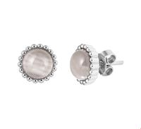 TFT Oorknoppen Cat's Eye Zilver Gerhodineerd Glanzend - thumbnail