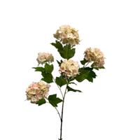 Roberts Collection Kunstbloem snowbal real touch 85cm roze - thumbnail
