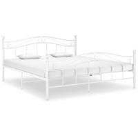 Bedframe metaal wit 160x200 cm - thumbnail