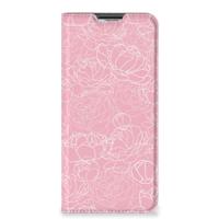 OPPO A54s | A16 | A16s Smart Cover White Flowers - thumbnail