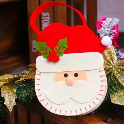 Creatieve Cartoon nieuwe stijl kerst decoratie Santa Gift Bag sneeuwpop patroon Non-woven stof Apple geschenken handtassen