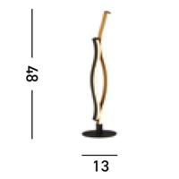 Searchlight Strakke led tafellampBloom - EU32101-1BK - thumbnail