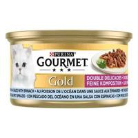 GOURMET GOLD LUXE MIX ZEEVIS IN SAUS MET SPINAZIE 85 GR - thumbnail