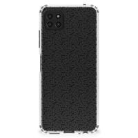 Samsung Galaxy A22 5G Doorzichtige Silicone Hoesje Stripes Dots - thumbnail