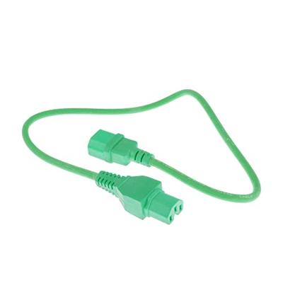 ACT AK5302 Netsnoer Stroomkabel C14 - C15 | Groen | 60 cm