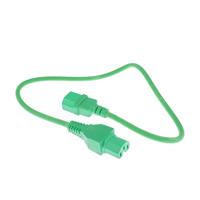 ACT AK5302 Netsnoer Stroomkabel C14 - C15 | Groen | 60 cm - thumbnail