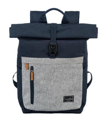 Basics Rollup Backpack Navy/Grey