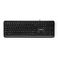 Nedis Bedraad Toetsenbord | USB-A | QWERTY | US Internationaal | | 1 stuks - KBMU200BKUS KBMU200BKUS - thumbnail